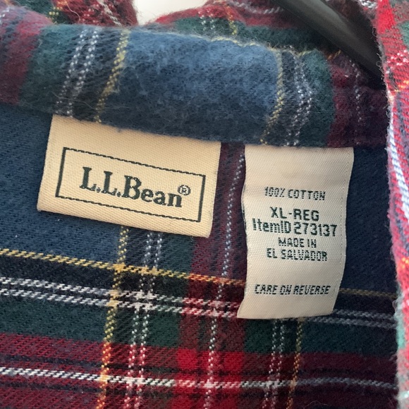 LL Bean Flannel - Picture 2 of 2